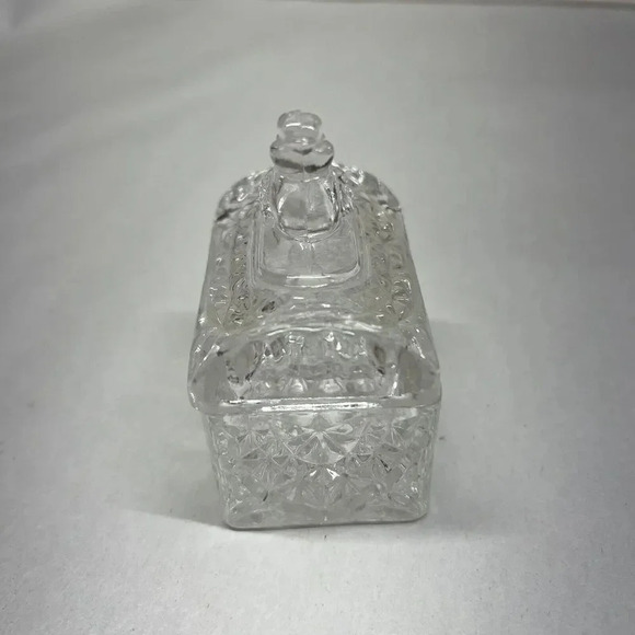 Bird Trinket Box Lidded Crystal Clear‎ Leaded 24% Collection Aviary Vintage - Picture 4 of 8